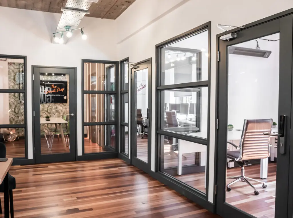Office spaces and meeting room on our ground floor